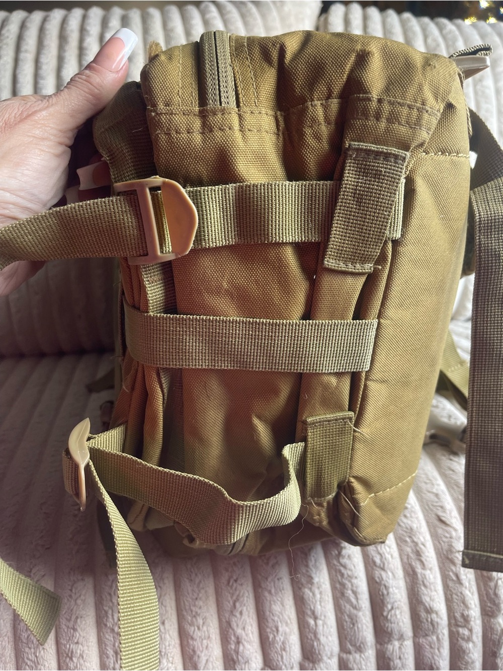 Tactical Military Backpack Coyote Tan MOLLE 3-Day Assault Rucksack Bag - Picture 5 of 7